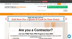 Desktop Screenshot of infratechheatersusa.com